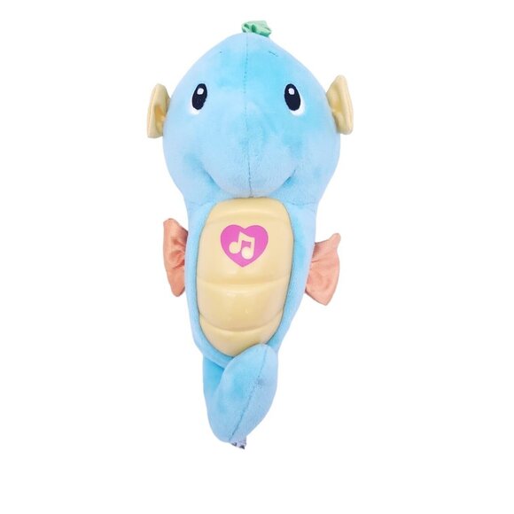 Fisher Price Seahorse‎ Baby Soother Glowing Musical Plush Toy Boys Blue Soothing - Picture 1 of 7